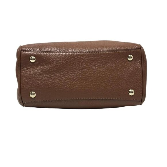 Auth COACH Pebbled Leather Bennett Mini Satchel F36677 Brown Leather - Handbag - Picture 9 of 10